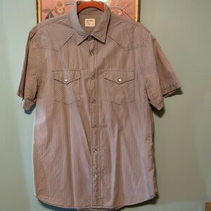 Western style short sleeve snap shirt